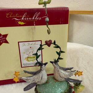 Krinkles Two Turtle Doves Ornament